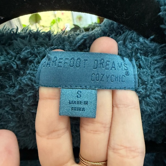Barefoot Dreams CozyChic Knit Boardwalk Cardigan Cozy Blue Size Small - Picture 4 of 5